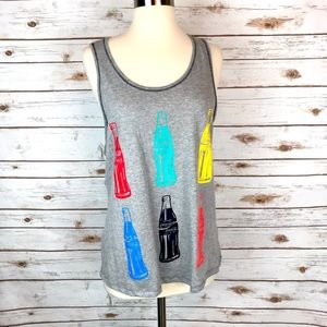 CocaCola Racerback Tank w/ Multicolor Graphic